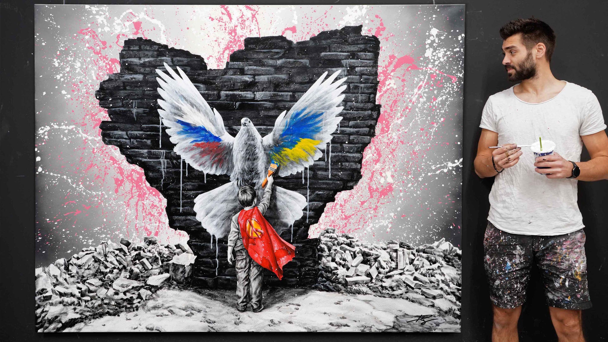 L'oeuvre "Child of peace" synonyme de paix 🕊️