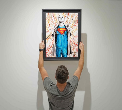 L’œuvre hommage à nos supers héros !