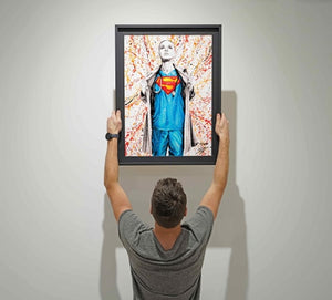 L’œuvre hommage à nos supers héros !