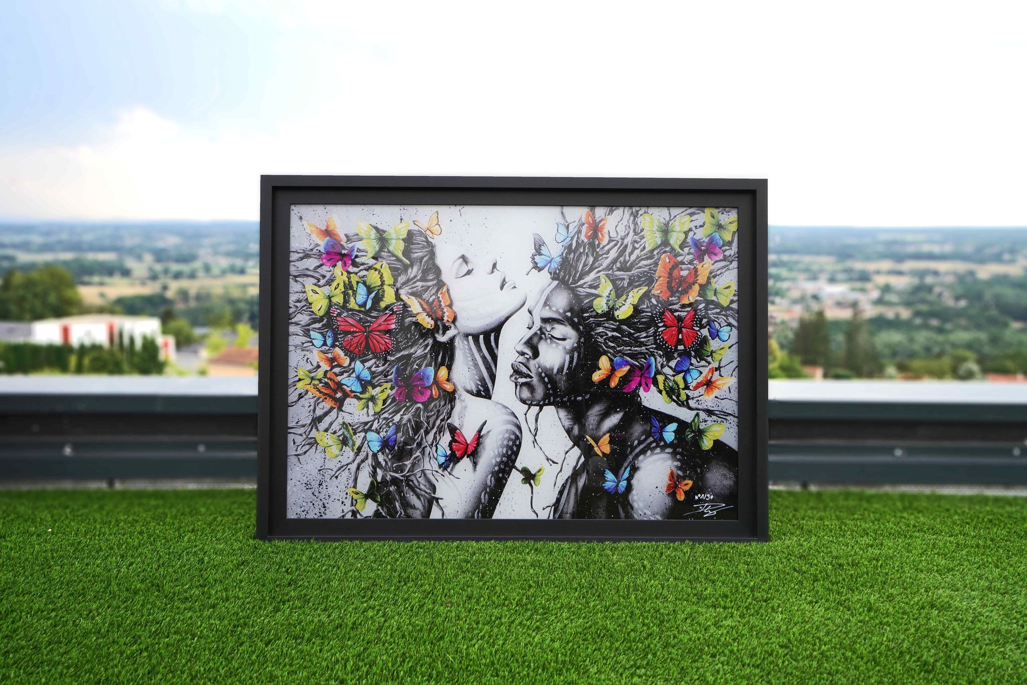"Wild life" #5 Édition Prestige sur Plexiglas - Encadrement caisse américaine