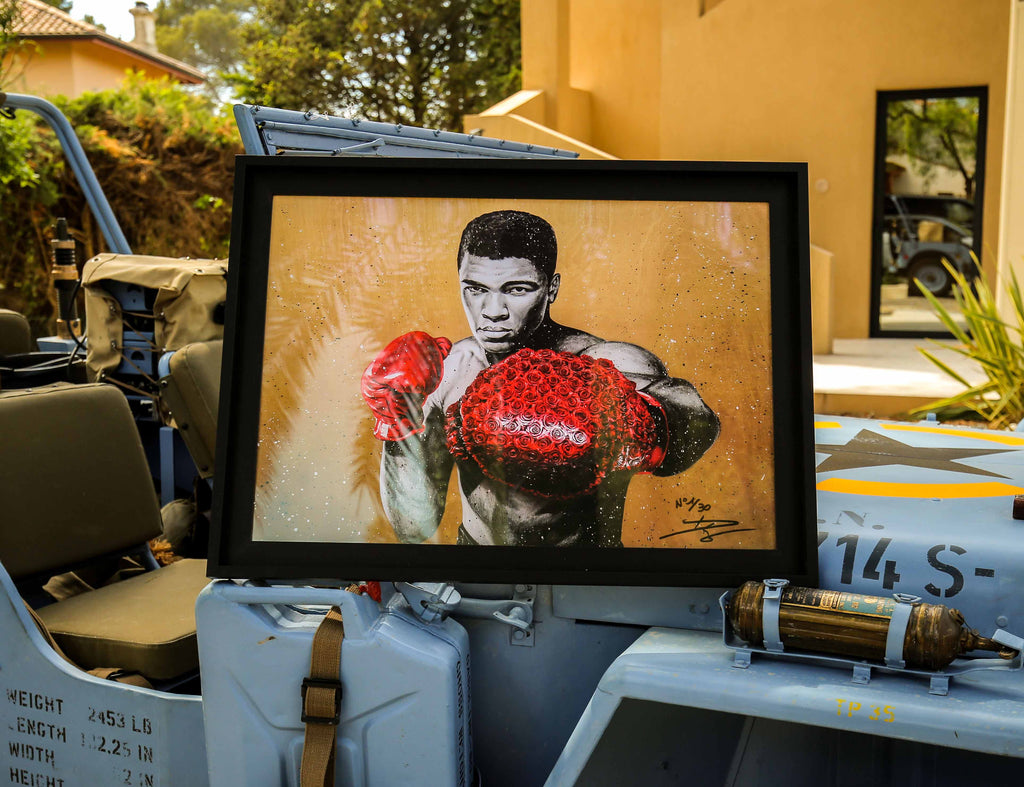 " Sting like a rose " Édition Prestige sur Plexiglas