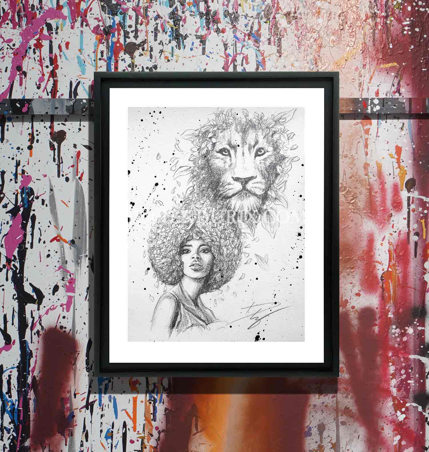 "Nina" Édition Prestige sur Plexiglas