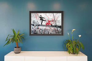"Working day" Édition Prestige sur Plexiglas - Encadrement "caisse américaine"