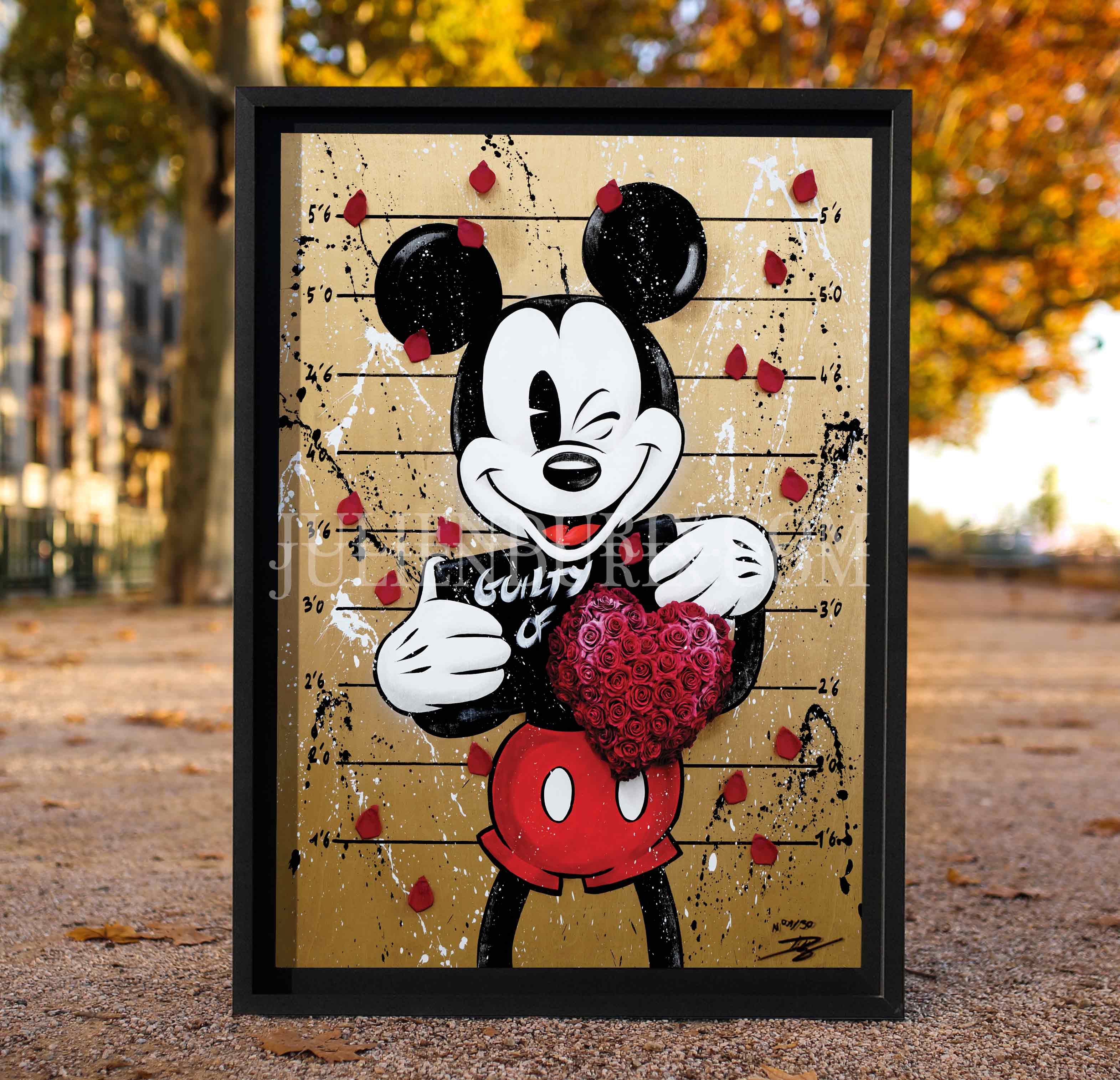 " Guilty of love " Gold Édition Prestige sur Plexiglas