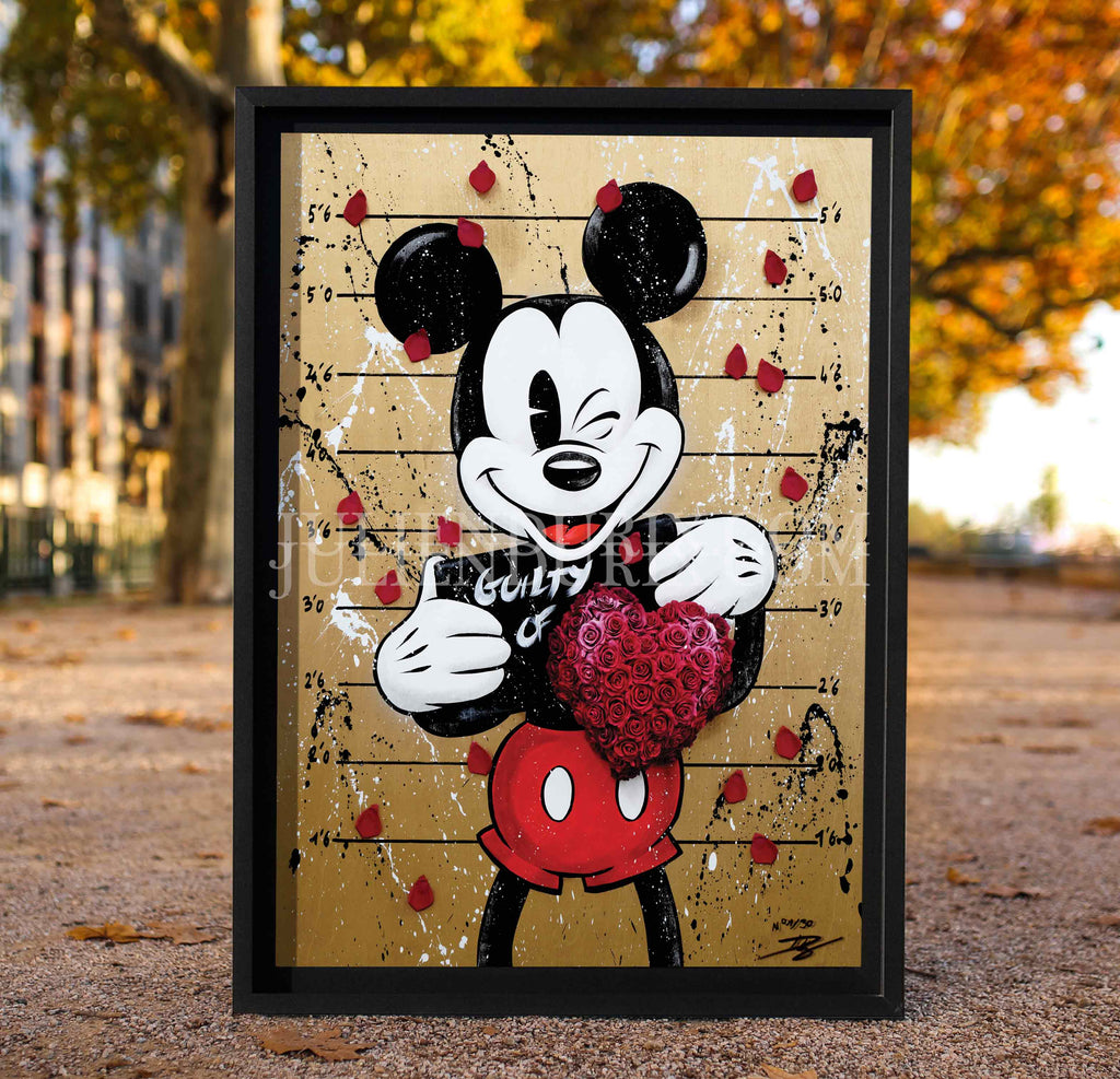 " Guilty of love " Gold Édition Prestige sur Plexiglas