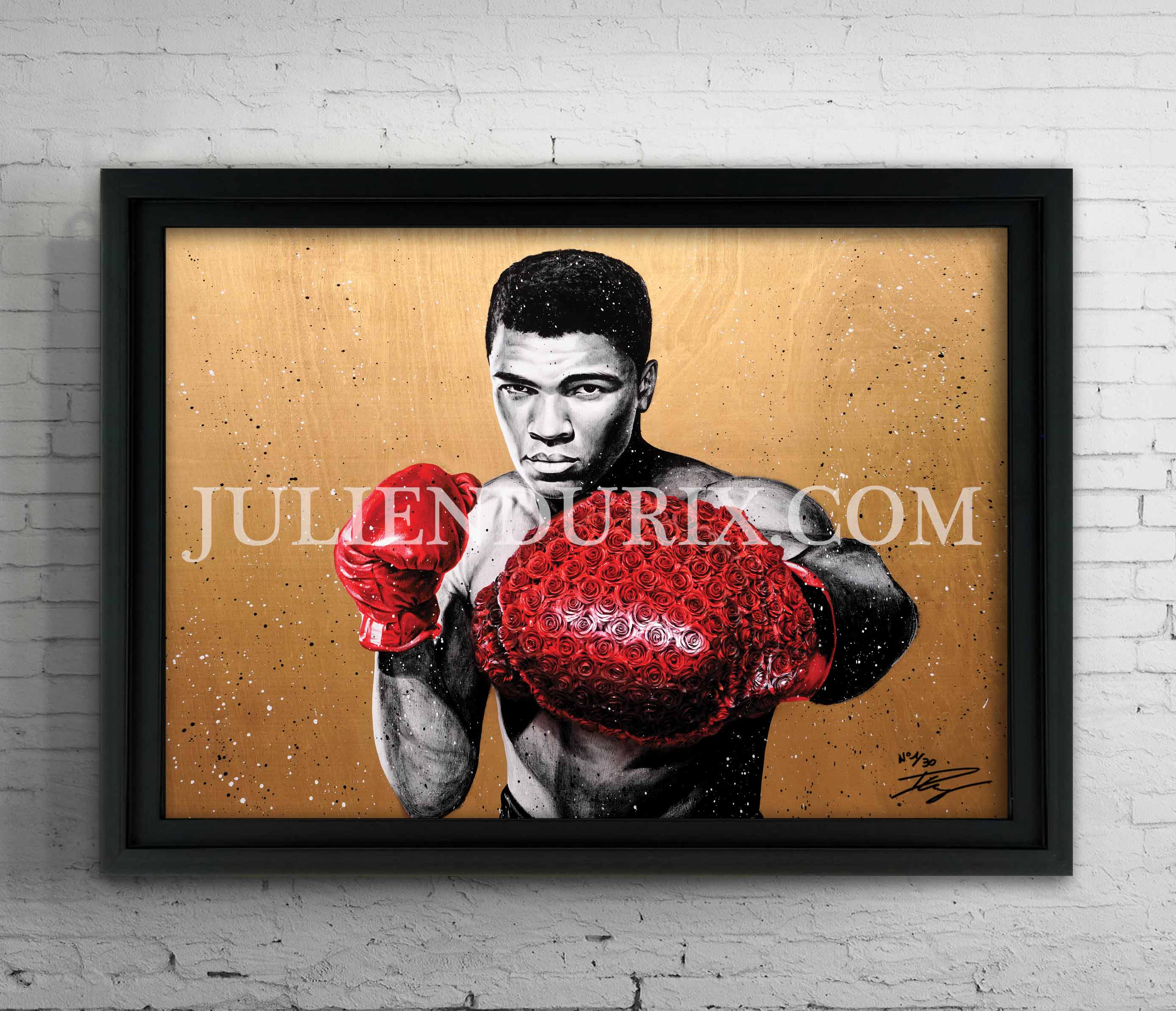 " Sting like a rose " Édition Prestige sur Plexiglas