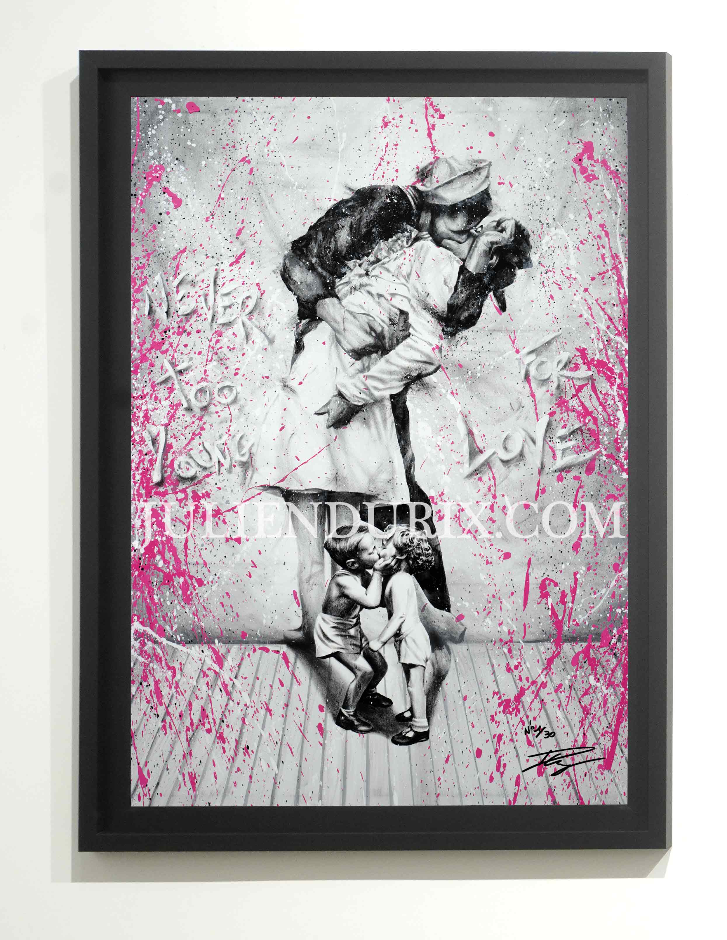 "Never too young for love" Édition Prestige sur Plexiglas