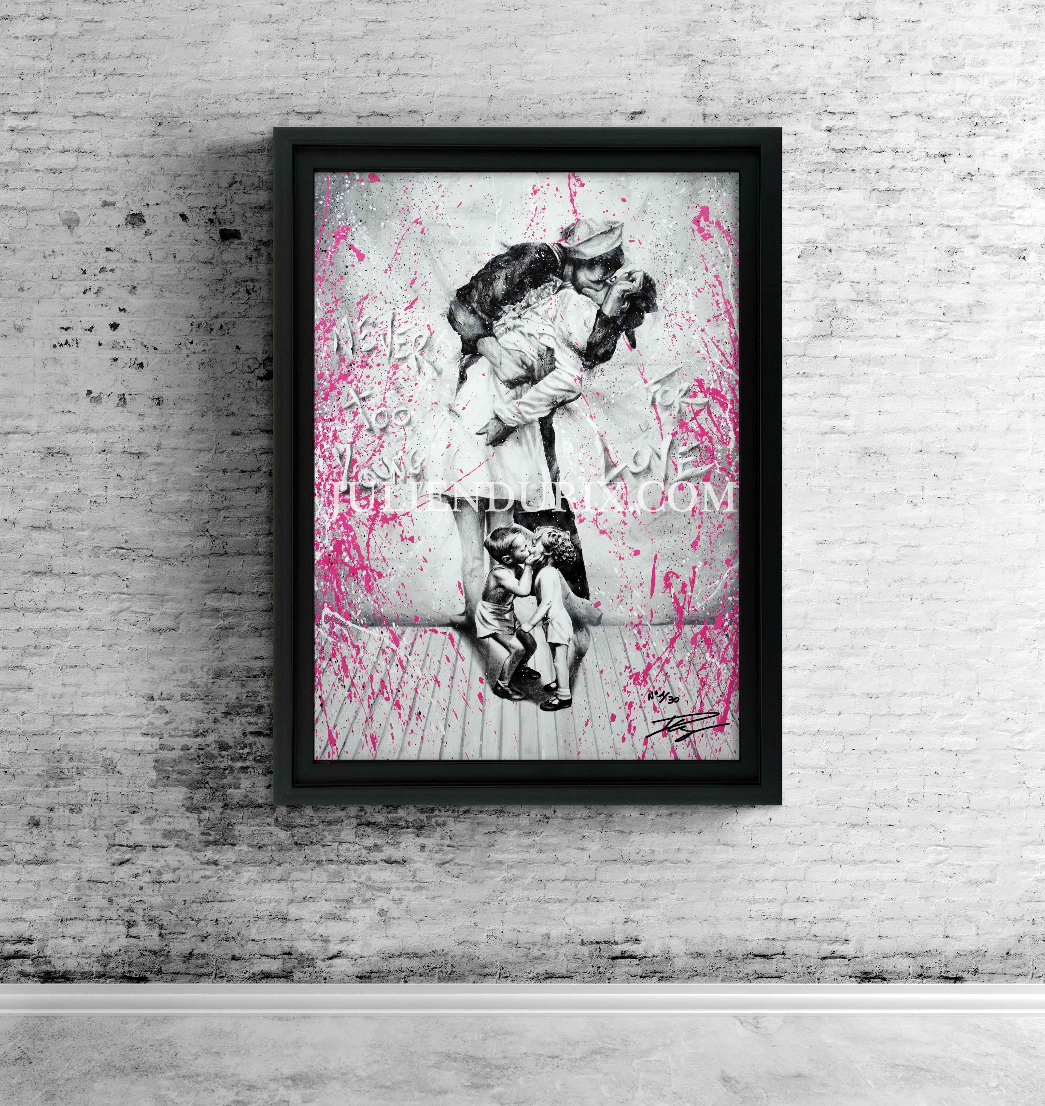 "Never too young for love" Édition Prestige sur Plexiglas